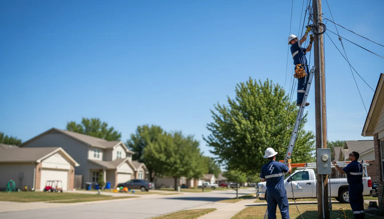 Residential electrician providing installation services in Marshall, ND